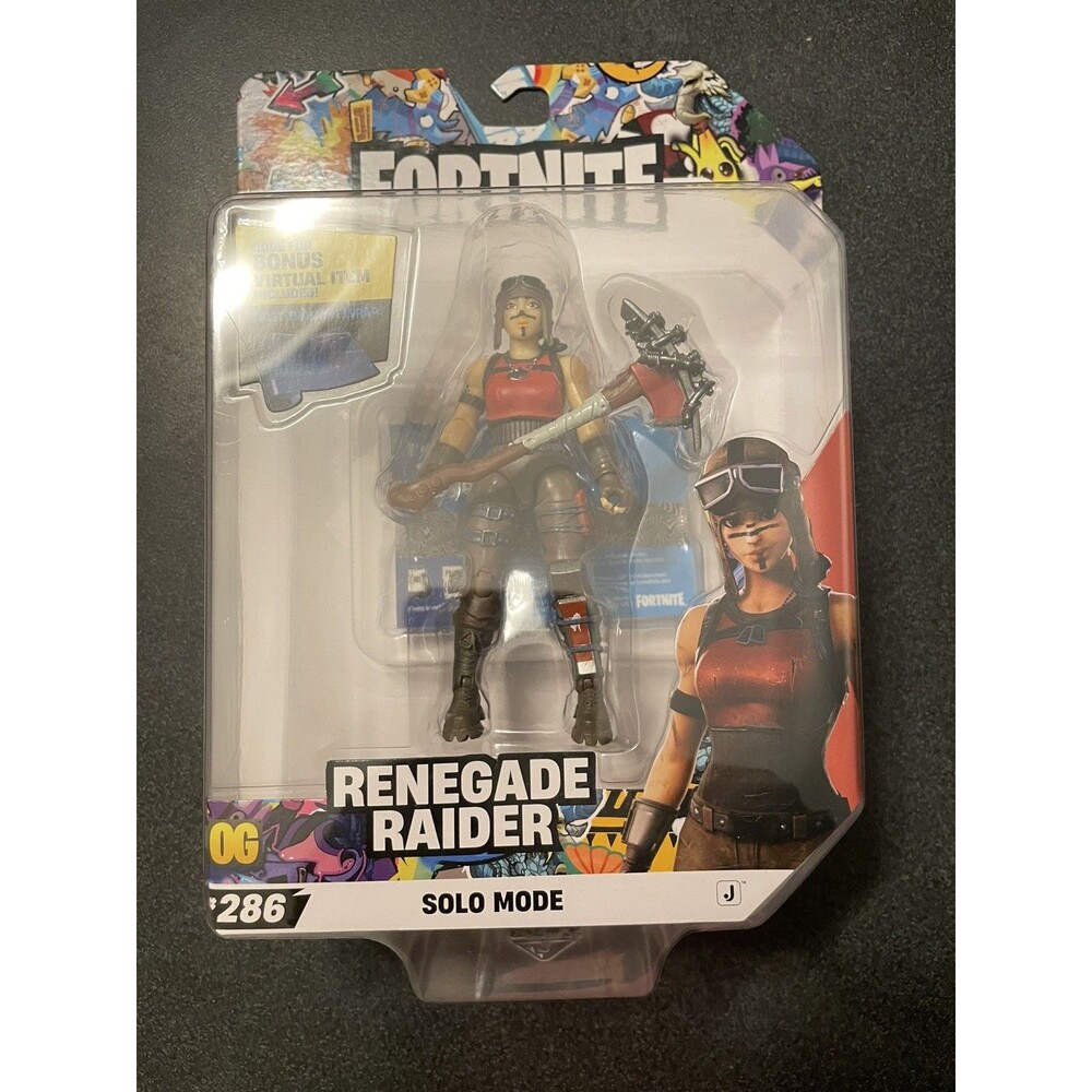 FORTNITE Jazwares 2026 OG Renegade Raider Solo Mode 4" Action Figure #286 NEW!